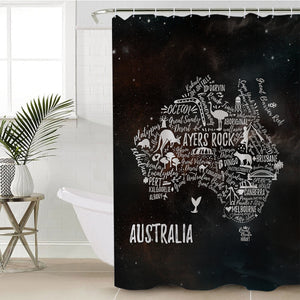 Australia SWYL1759 Shower Curtain