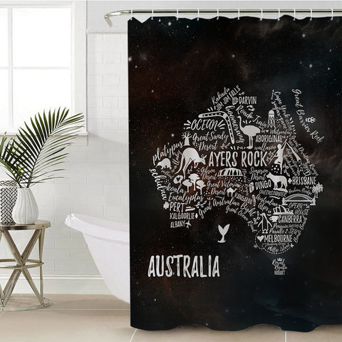 Image of Australia SWYL1759 Shower Curtain