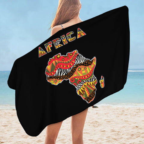 Image of Africa Continent SWYL1824 Bath Towel