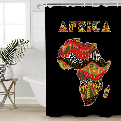 Image of Stylized Africa SWYL1824 Shower Curtain