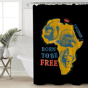 Born To Be Free SWYL1829 Shower Curtain