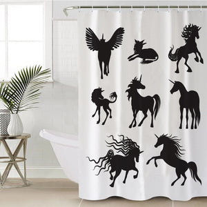 Horse Variations SWYL1833 Shower Curtain
