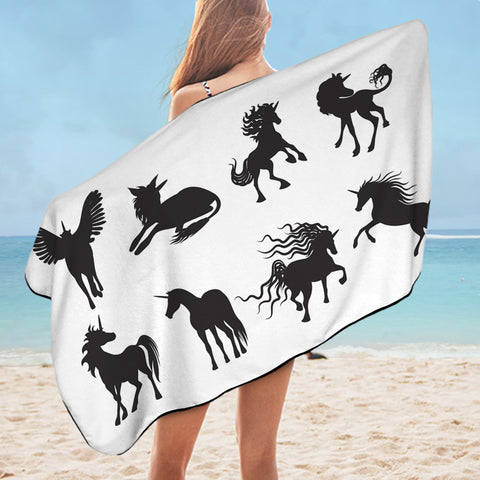 Image of Mythical Horse SWYL1833 Bath Towel