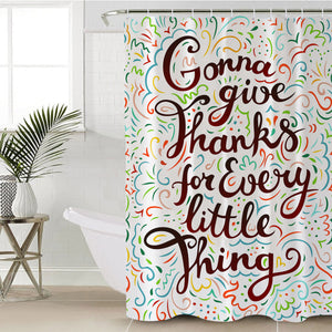 Grateful Quote SWYL1835 Shower Curtain