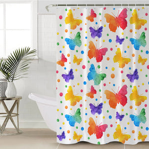 Colorful Butterflies SWYL1842 Shower Curtain