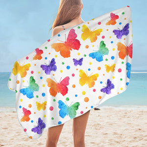 Colorful Butterflies SWYL1842 Bath Towel