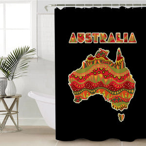 Stylized Australia SWYL1845 Shower Curtain