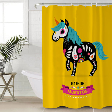 Image of X-rayed Unicorn SWYL1851 Shower Curtain