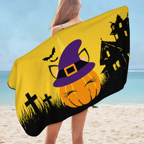 Image of Kid Halloween Themed SWYL1853 Bath Towel