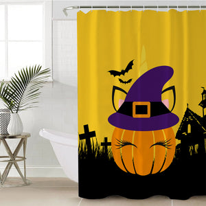 Halloween Pumpkin SWYL1853 Shower Curtain