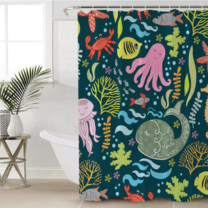 Underwater Life SWYL1884 Shower Curtain