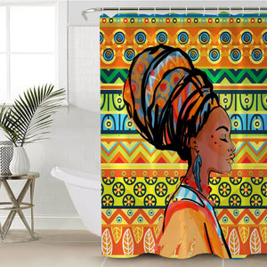 African Lady SWYL1885 Shower Curtain