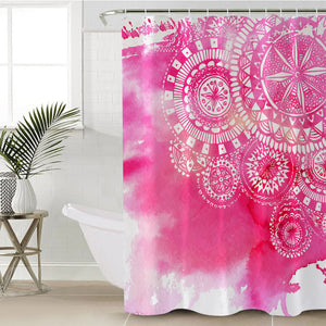 Pinkish Rings SWYL1886 Shower Curtain