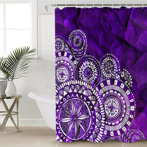 Image of Purplish Rings SWYL1887 Shower Curtain