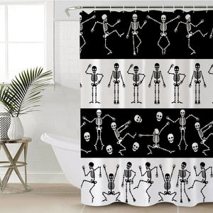 Dancing Skellies SWYL1888 Shower Curtain