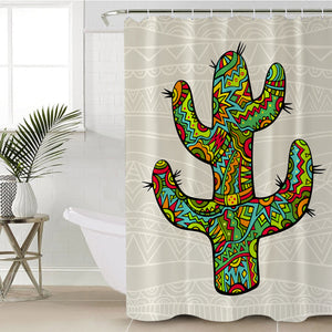 Stylized Cactus SWYL1890 Shower Curtain