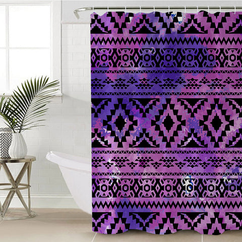 Image of Purplish Decoration Pattern SWYL1902 Shower Curtain