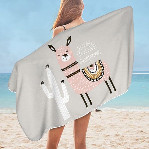 Image of Awesome Llama SWYL1904 Bath Towel