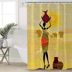 Vase Lady SWYL1995 Shower Curtain