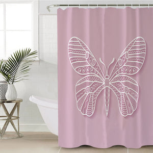 Pastel Butterfly SWYL2002 Shower Curtain