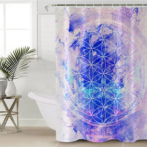 Image of Glass Window SWYL2007 Shower Curtain