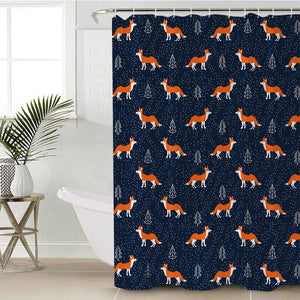 Foxes SWYL2010 Shower Curtain