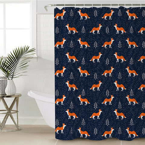 Image of Foxes SWYL2010 Shower Curtain