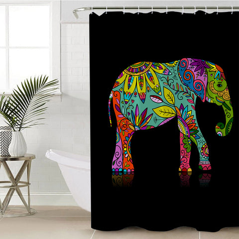 Image of Pretty Elephant SWYL2014 Shower Curtain