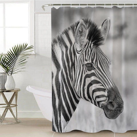 Image of B&W Zebra SWYL2024 Shower Curtain