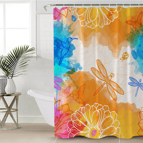 Image of Dragonflies SWYL2025 Shower Curtain