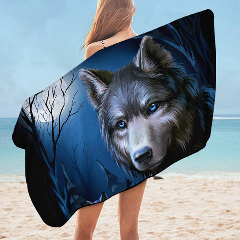 Image of Moon Wolf SWYL2026 Bath Towel