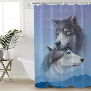 Wolf Couple SWYL2027 Shower Curtain