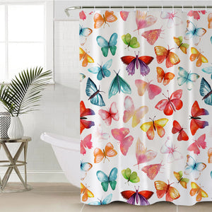 Colorful Butterflies SWYL2029 Shower Curtain