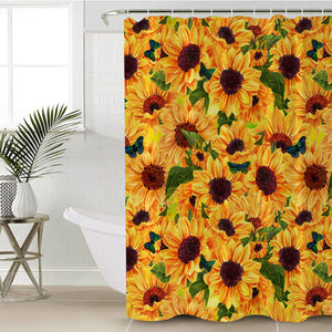 Sunflower Garden SWYL2034 Shower Curtain