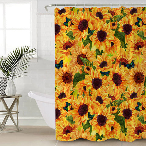 Image of Sunflower Garden SWYL2034 Shower Curtain