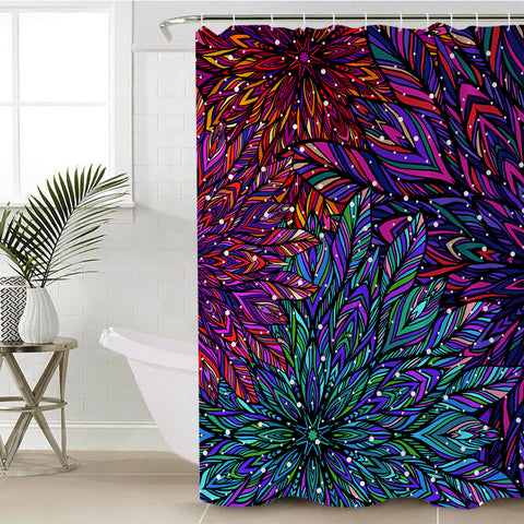 Image of Night Floral SWYL2035 Shower Curtain