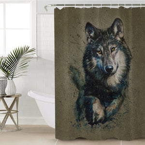 Old Wolf SWYL2039 Shower Curtain