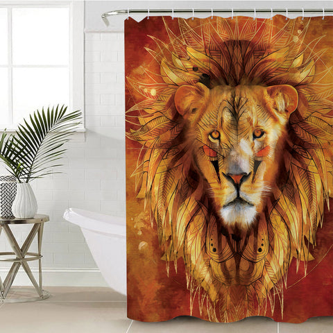Image of Lion's Might SWYL2044 Shower Curtain