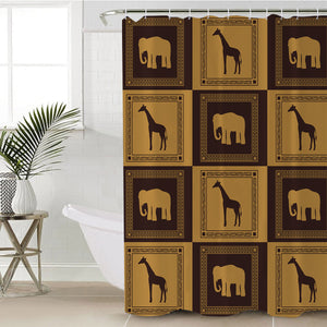 African Animals SWYL2053 Shower Curtain