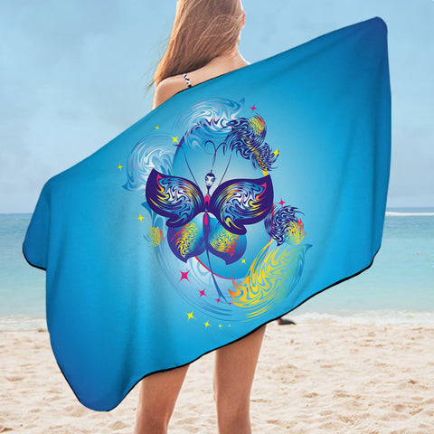 Image of Exotic Butterfly SWYL2054 Bath Towel