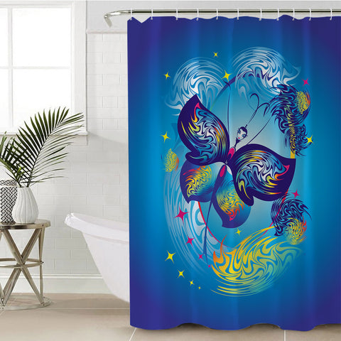 Image of Odd Butterfly SWYL2054 Shower Curtain