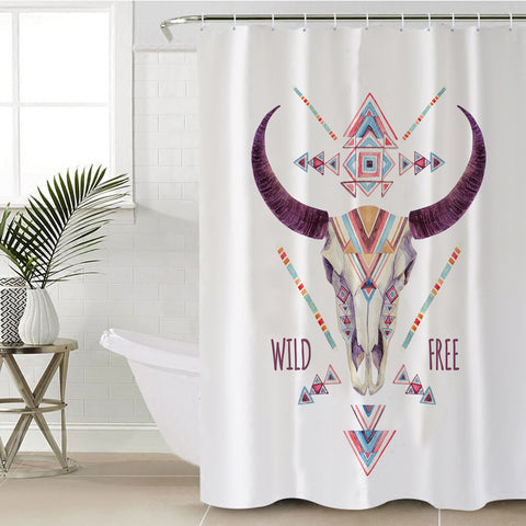Image of Aztec Trophyhead SWYL2060 Shower Curtain
