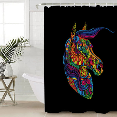 Image of Horse Shot SWYL2066 Shower Curtain