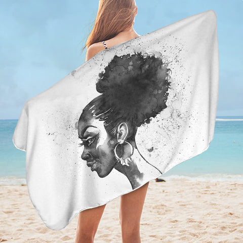 Image of Afro-Textured Hair SWYL2078 Bath Towel
