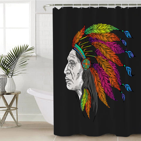 Image of Aboriginal SWYL2079 Shower Curtain