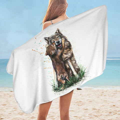 Image of Wolf Family SWYL2081 Bath Towel