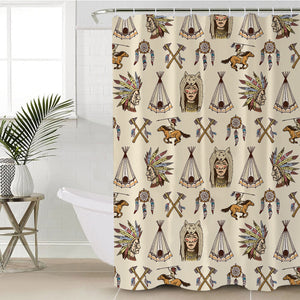 Tribal Themed SWYL2165 Shower Curtain