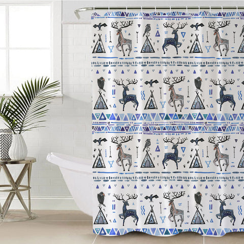 Image of Winter Themed SWYL2173 Shower Curtain