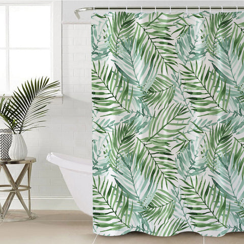 Image of Leaf Themed SWYL2174 Shower Curtain