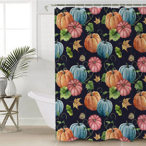 Colorful Pumpkins SWYL2176 Shower Curtain